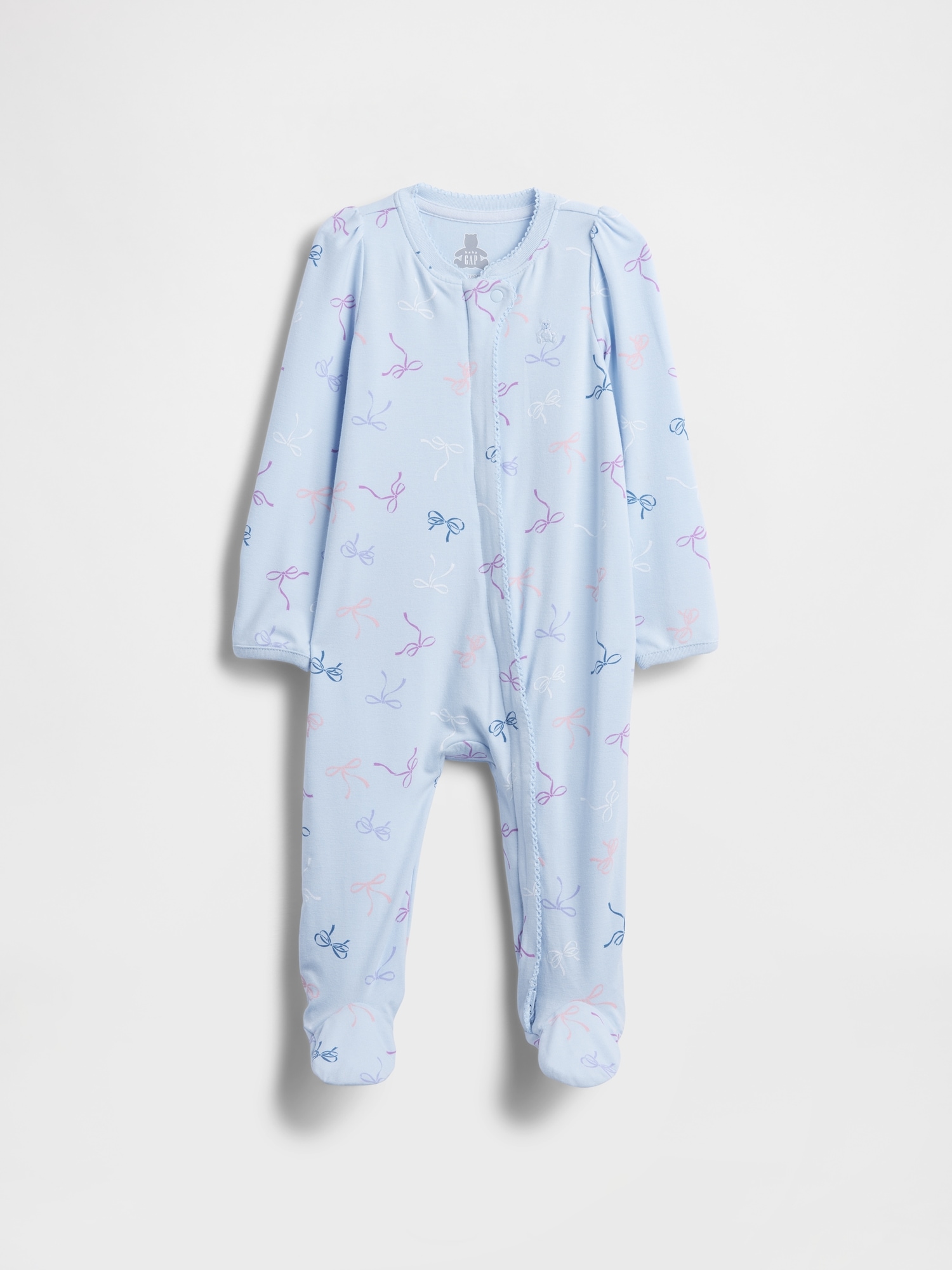 Baby First Favorites Footed One-Piece - Bow