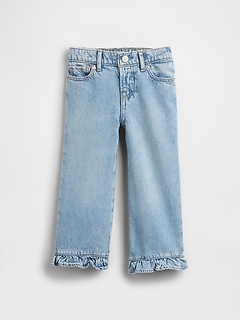 Baby & Toddler Ruffle-Hem Stride Jeans