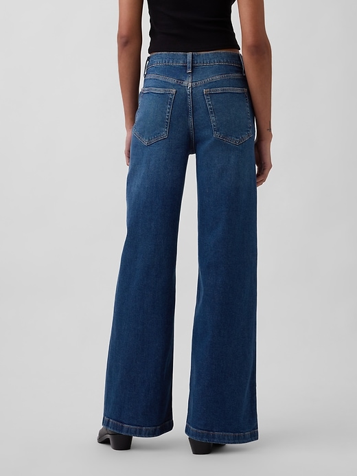 Image number 4 showing, High Rise Stride Wide-Leg Jeans