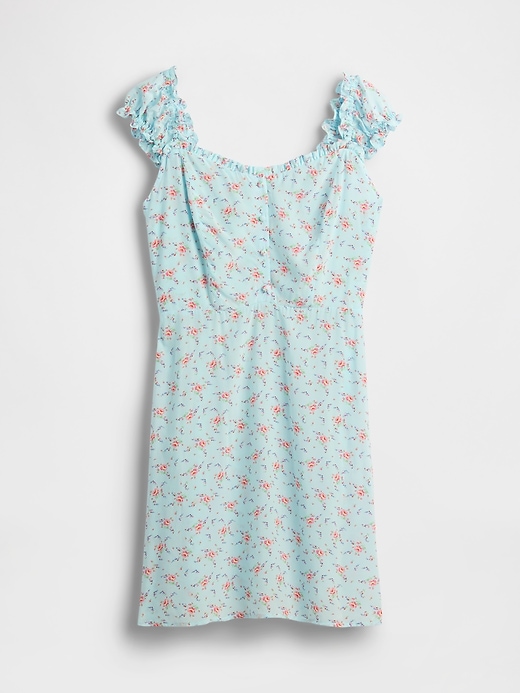 Image number 4 showing, Puff-Sleeve Sweetheart Mini Dress