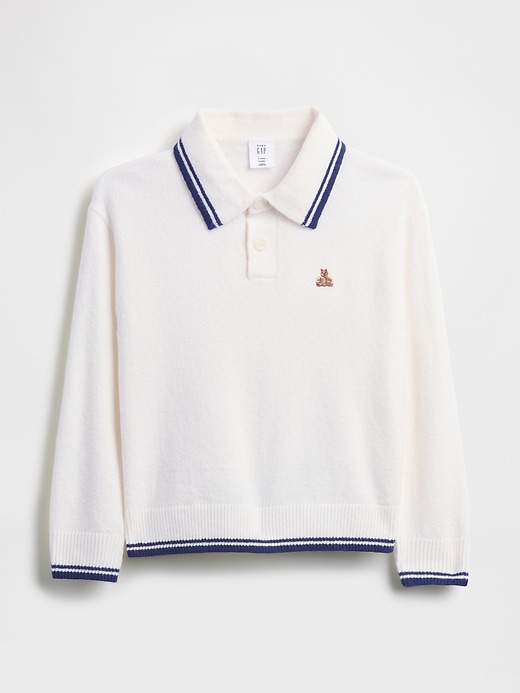 Image number 1 showing, Baby & Toddler CashSoft Polo Sweater