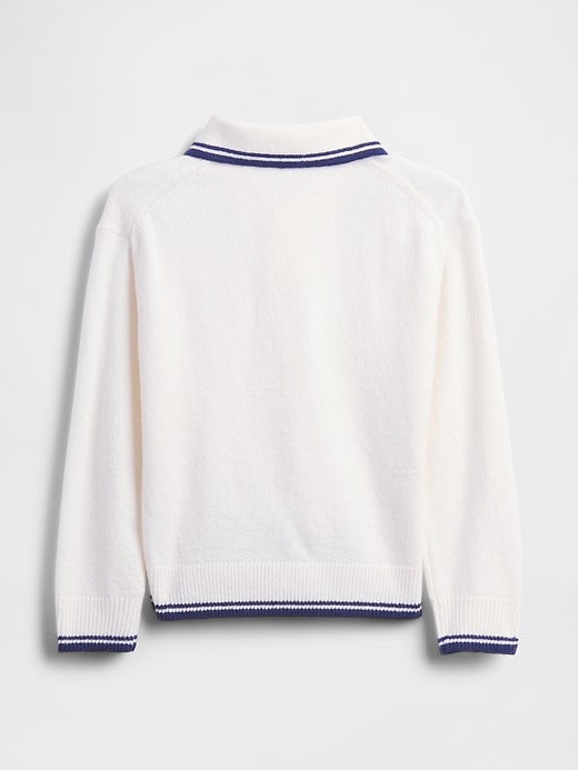 Image number 2 showing, Baby & Toddler CashSoft Polo Sweater