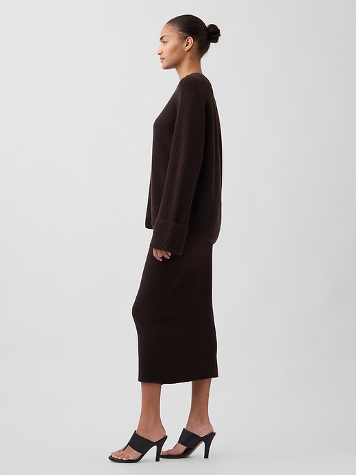 CashSoft Stretch Midi Skirt