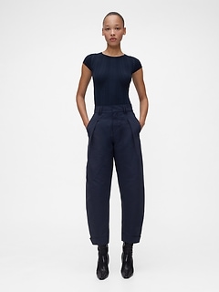 GapStudio High Rise Barrel Trousers