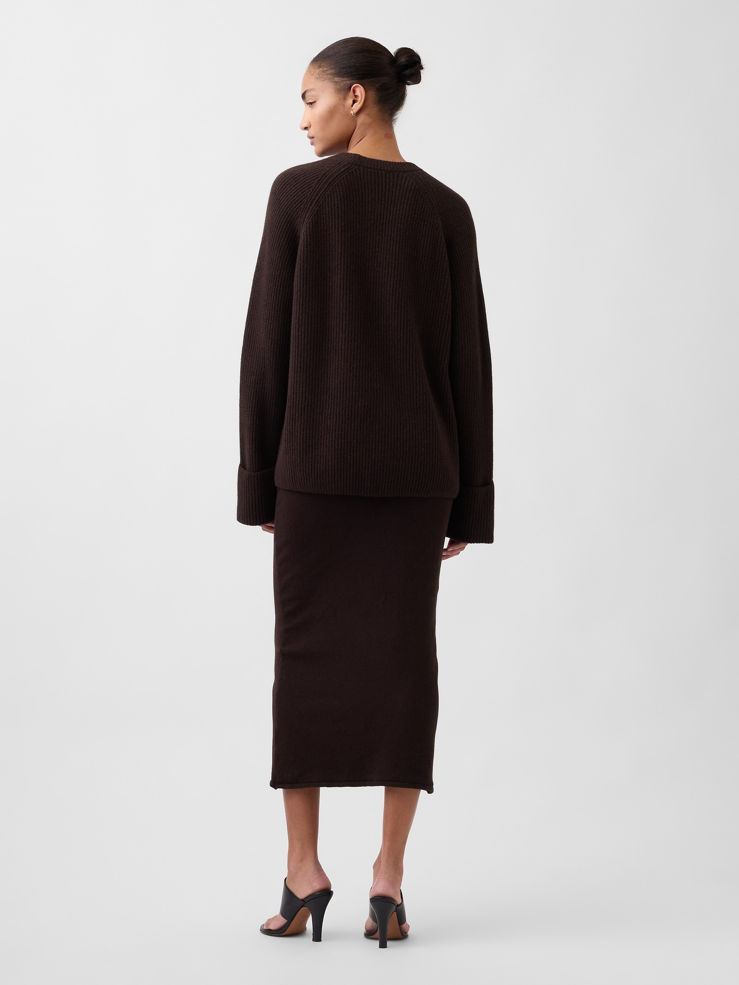 CashSoft Stretch Midi Skirt