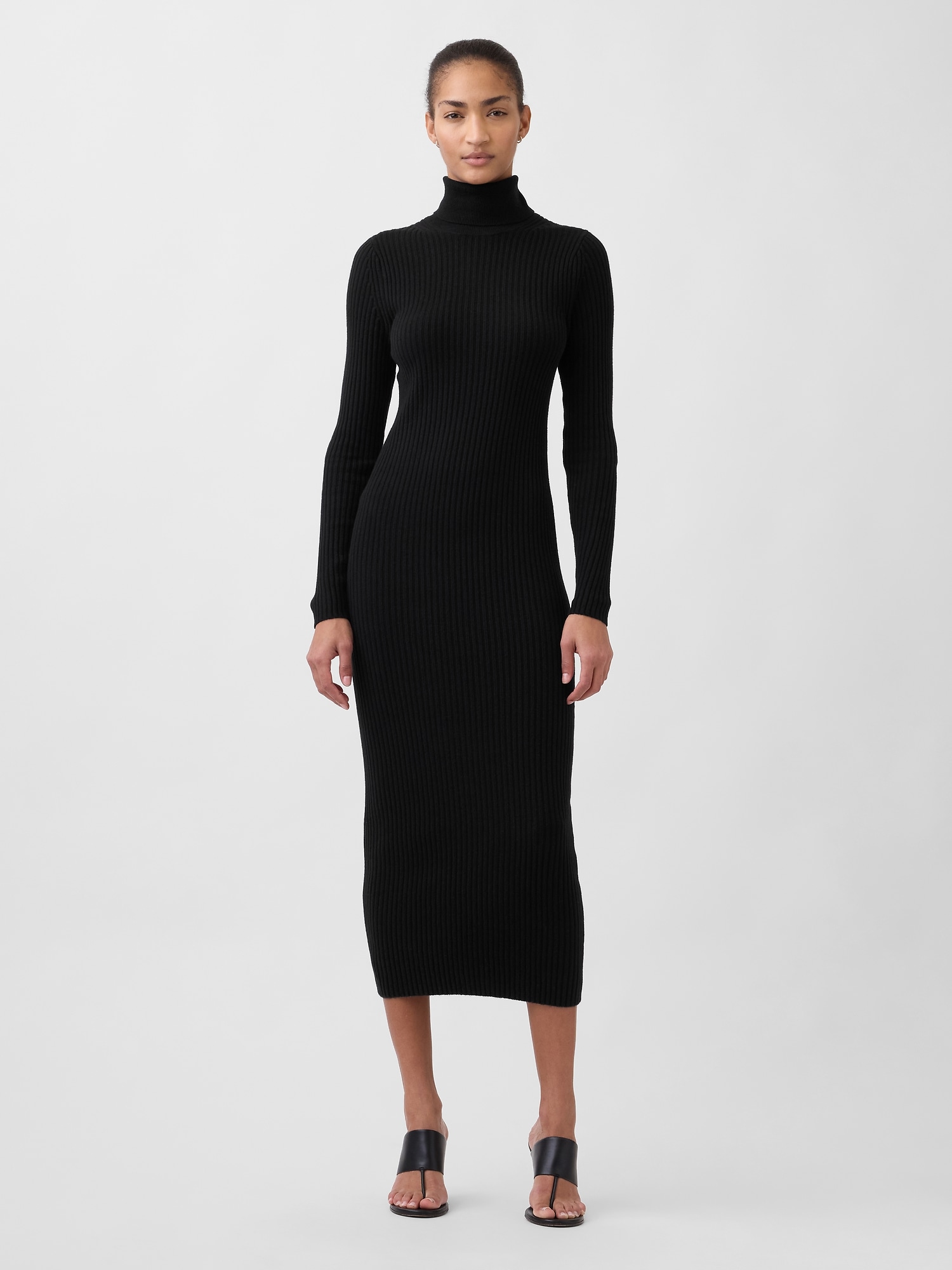 CashSoft Turtleneck Maxi Sweater Dress