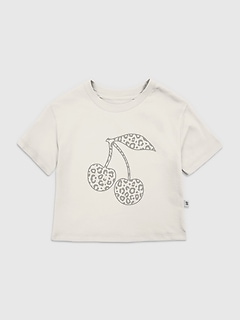 Toddler Leopard Cherries Graphic T-Shirt