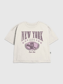 Kids New York College Graphic T-Shirt