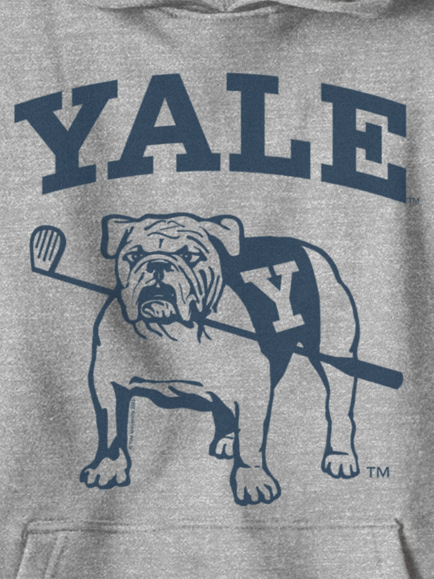 Детская толстовка Gap Yale University Graphic, цвет: Меланжевый — фото 3