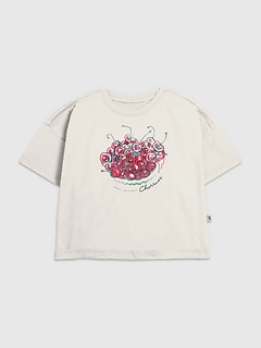 Kids Painted Cherries Graphic T-Shirt