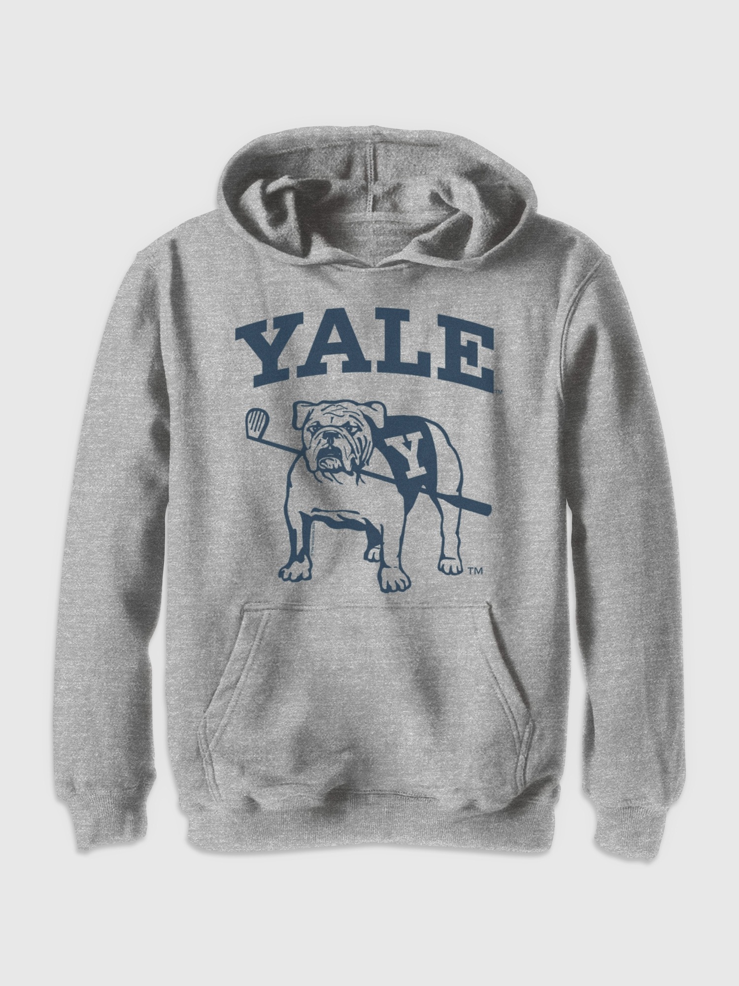 Детская толстовка Gap Yale University Graphic, цвет: Меланжевый