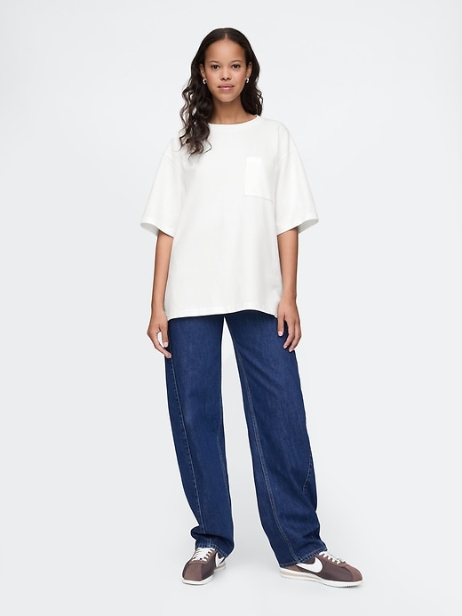 Image number 4 showing, Adult Heavyweight Relaxed Pocket T-Shirt