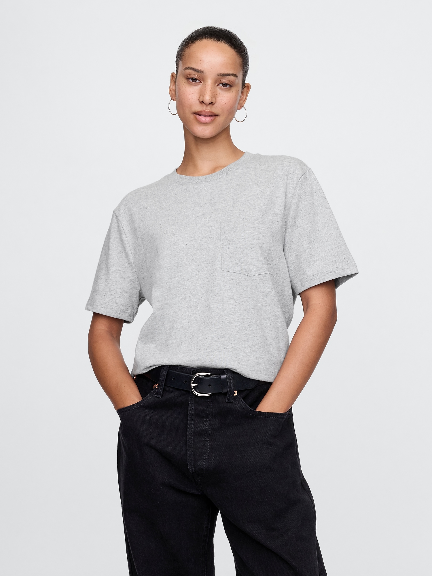 Adult Organic Cotton Pocket T-Shirt