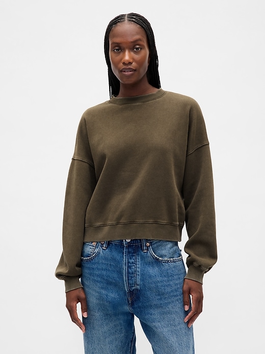 Image number 1 showing, VintageSoft Wedge Crewneck Sweatshirt