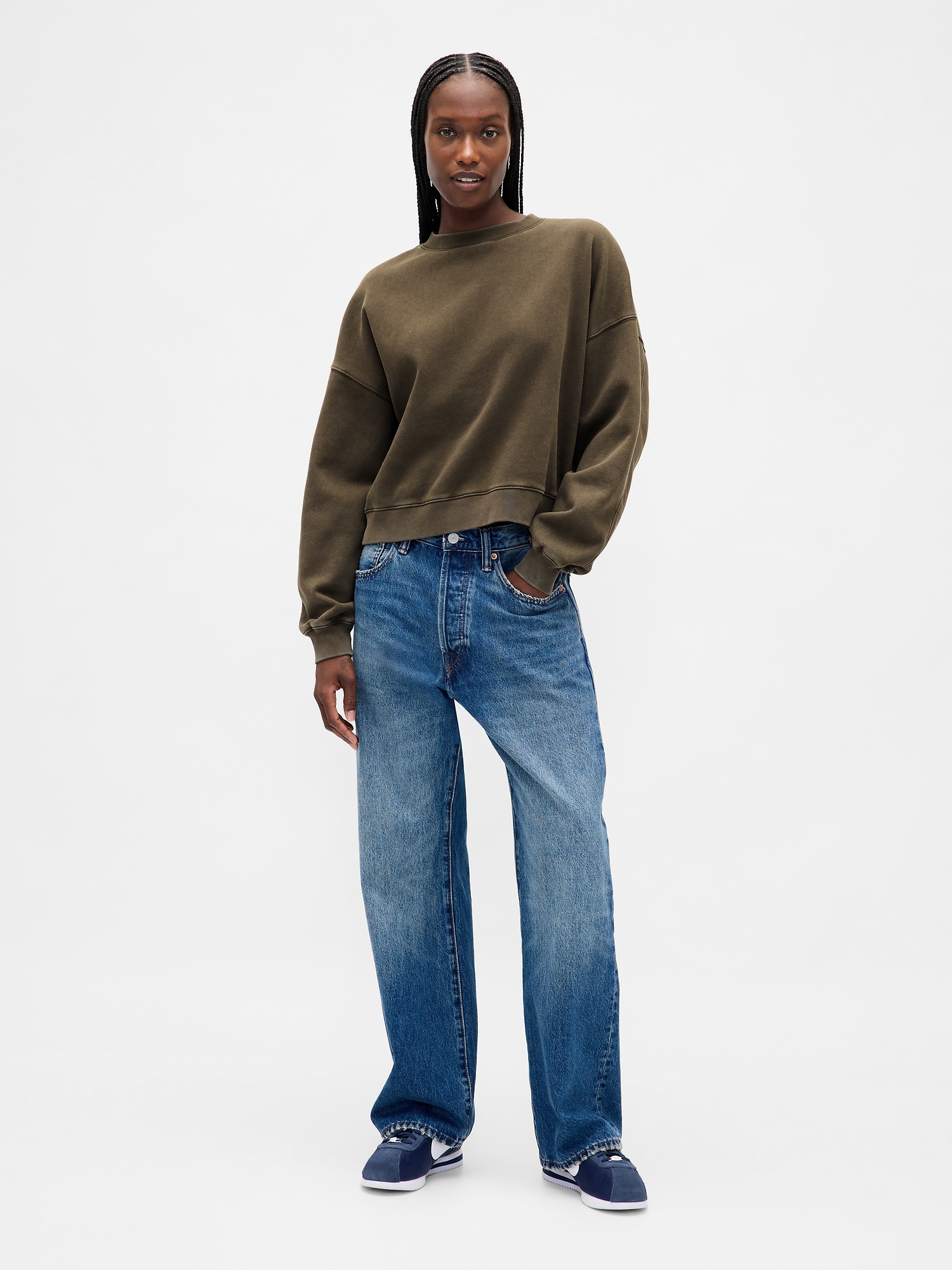 VintageSoft Wedge Crewneck Sweatshirt