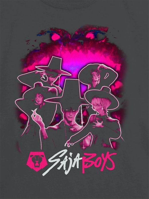 Image number 3 showing, Kids K-Pop Demon Hunters Saja Boys Dark Graphic T-Shirt