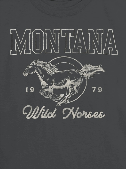 Image number 3 showing, Kids Montana Wild Horse Graphic T-Shirt