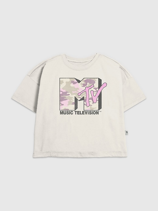 Image number 1 showing, Kids MTV Pink Camo Graphic T-Shirt