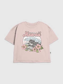 Kids Hawaii Floral Graphic T-Shirt