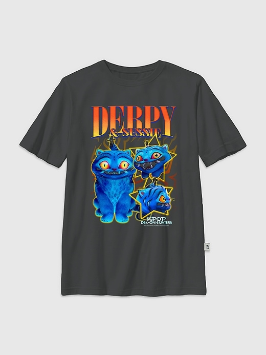 Image number 1 showing, Kids K-Pop Demon Hunters Derpy y2k Graphic T-Shirt