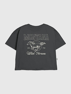 Kids Montana Wild Horse Graphic T-Shirt