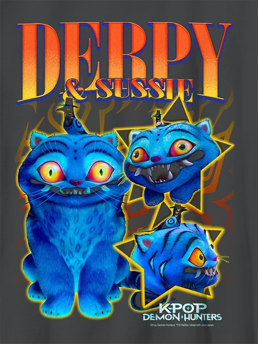 Image number 3 showing, Kids K-Pop Demon Hunters Derpy y2k Graphic T-Shirt