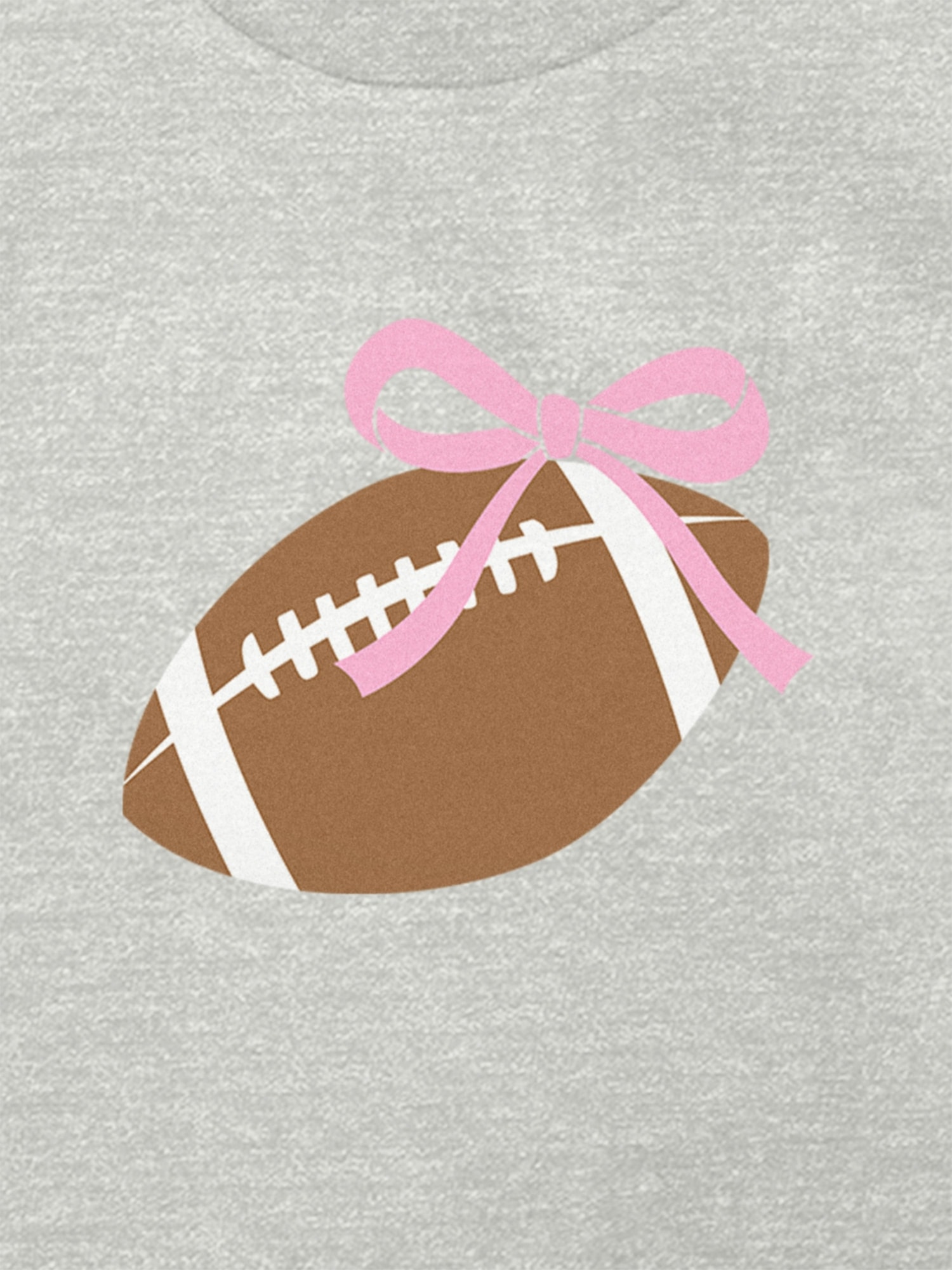Toddler Football Bow Graphic T-Shirt