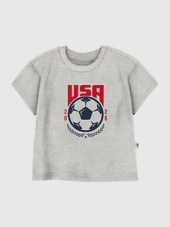 Toddler USA Soccer Crest Graphic T-Shirt