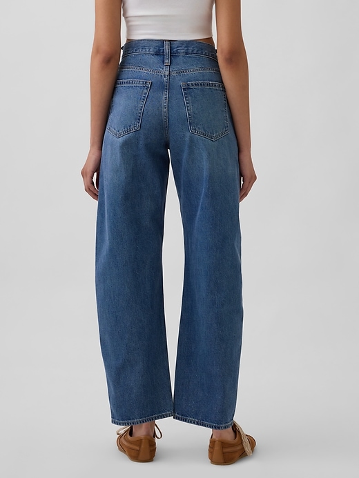 Image number 4 showing, High Rise Barrel Jeans