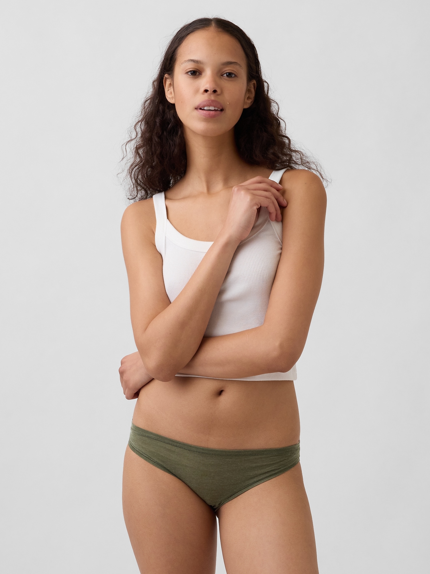 Breathe Bikini - Black Moss Green
