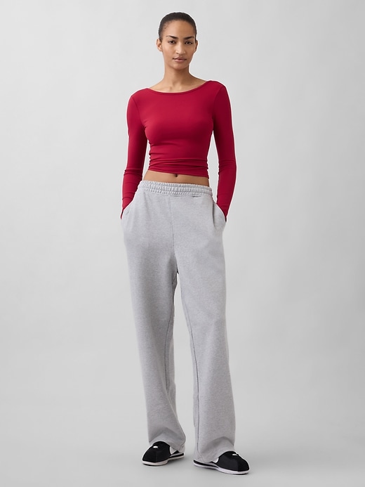 Image number 2 showing, GapFit Smooth Boatneck T-Shirt