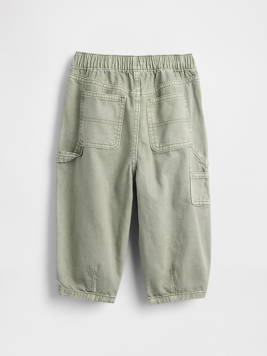 Image number 2 showing, Baby & Toddler Pull-On Barrel Carpenter Jeans