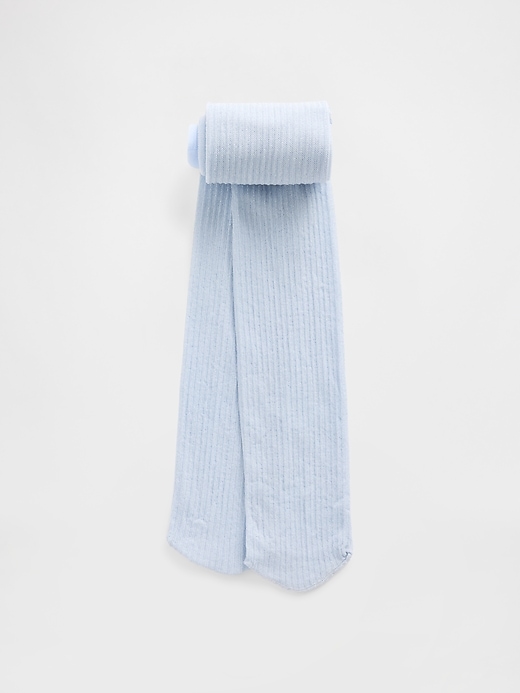 Image number 1 showing, Kids Glitter Rib Tights