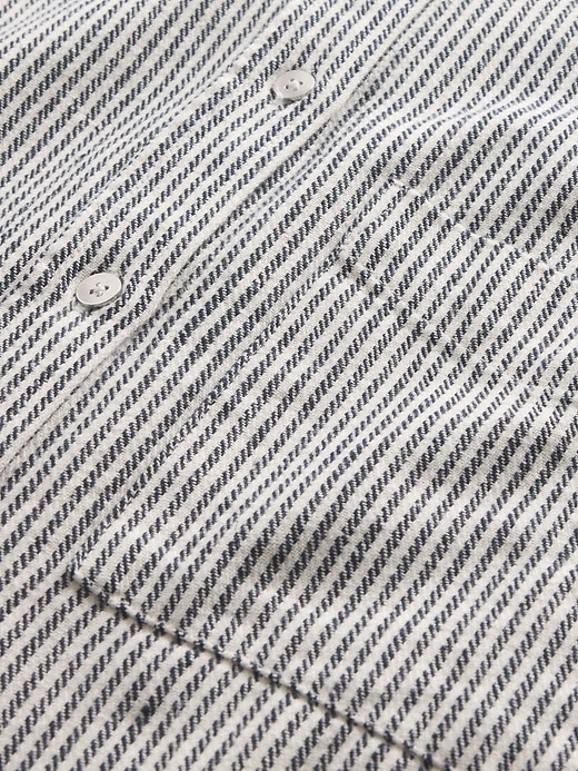 Image number 4 showing, Linen-Cotton Oversized Shirt