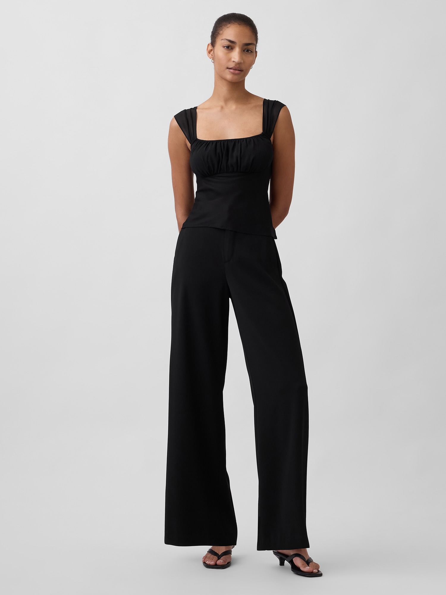 Mixed Media Crop Top