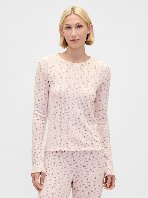 Image number 1 showing, Pointelle PJ Top