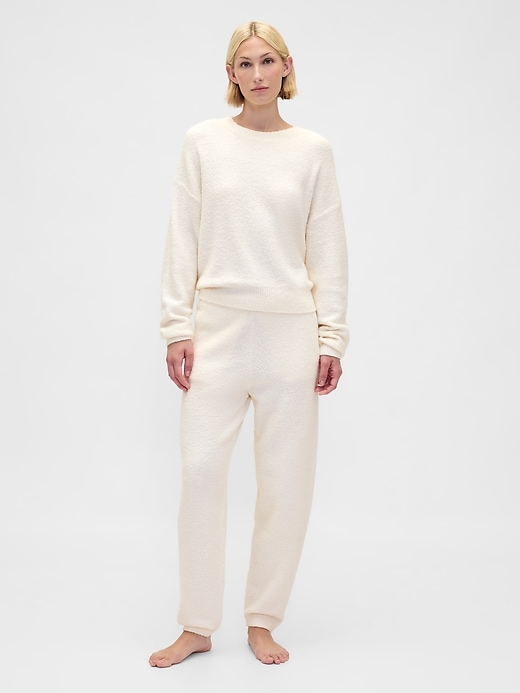 Image number 2 showing, CashSoft Boucle Relaxed Crewneck Top