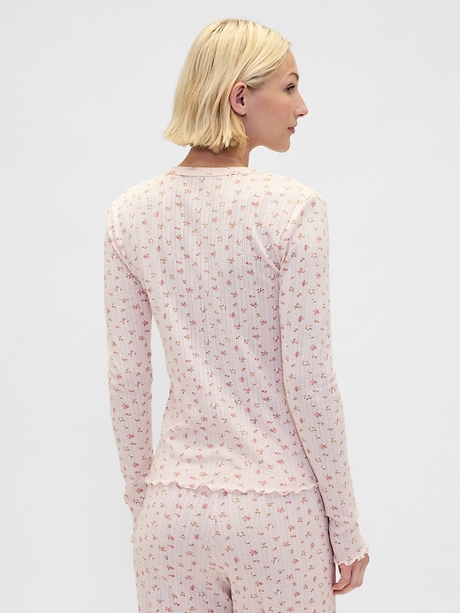 Image number 3 showing, Pointelle PJ Top