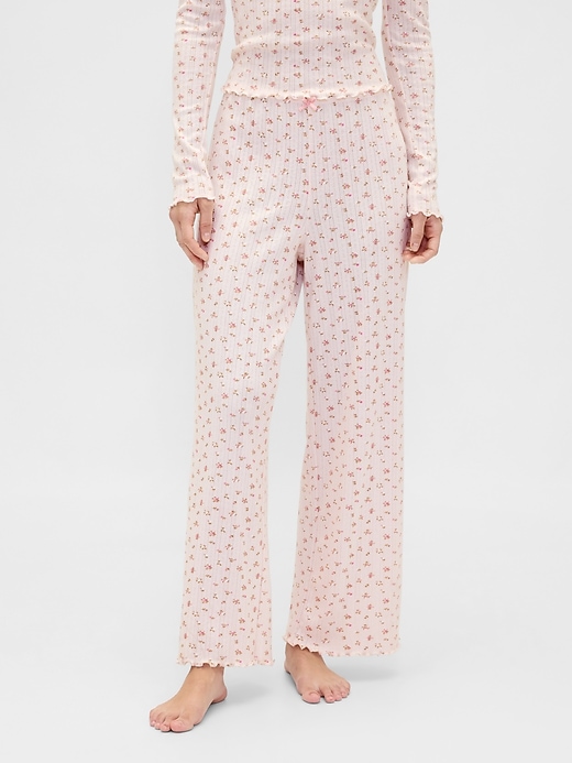 Image number 2 showing, Pointelle PJ Pants