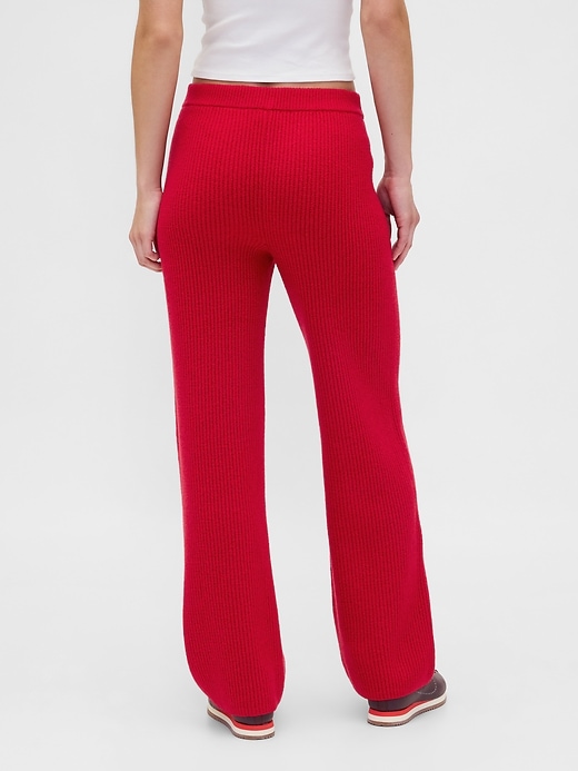 Image number 4 showing, CashSoft Shaker-Stitch Sweater Pants