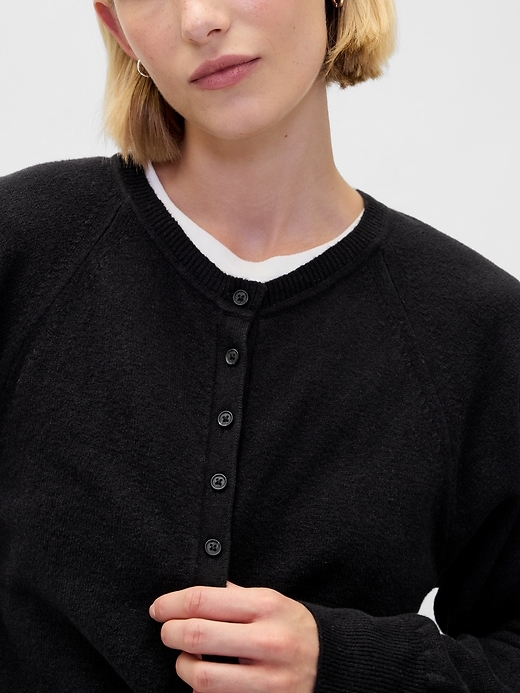 Image number 4 showing, CashSoft Henley Sweater