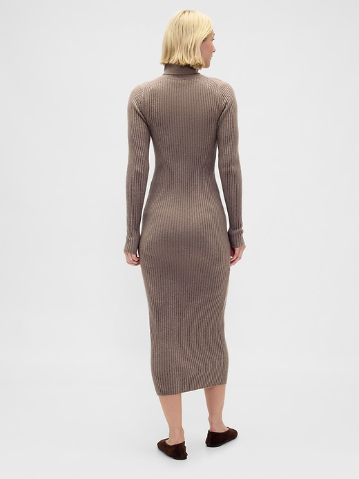 Image number 2 showing, CashSoft Turtleneck Maxi Sweater Dress