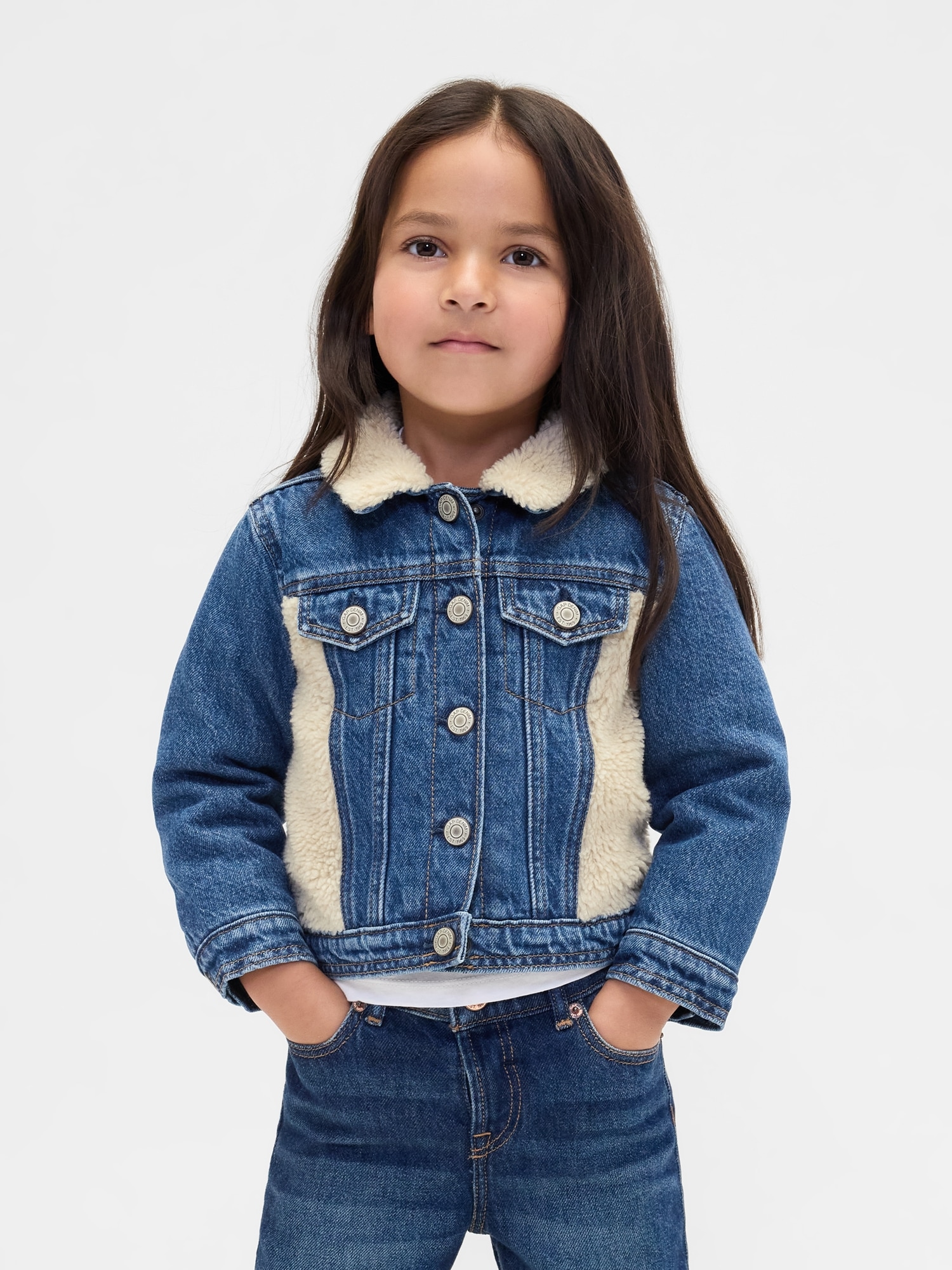 Baby & Toddler Sherpa Icon Denim Jacket