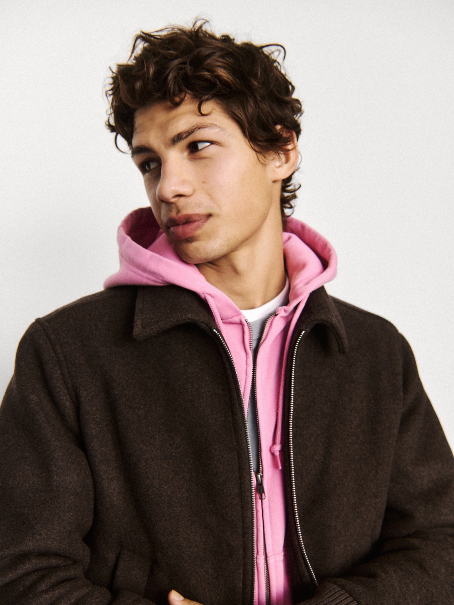 Wool-Blend Bomber Jacket