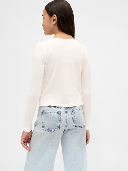 Image number 3 showing, Kids Bow-Neck T-Shirt