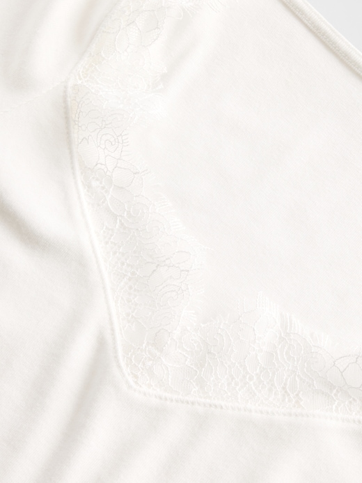 Modern Lace-Trim Top