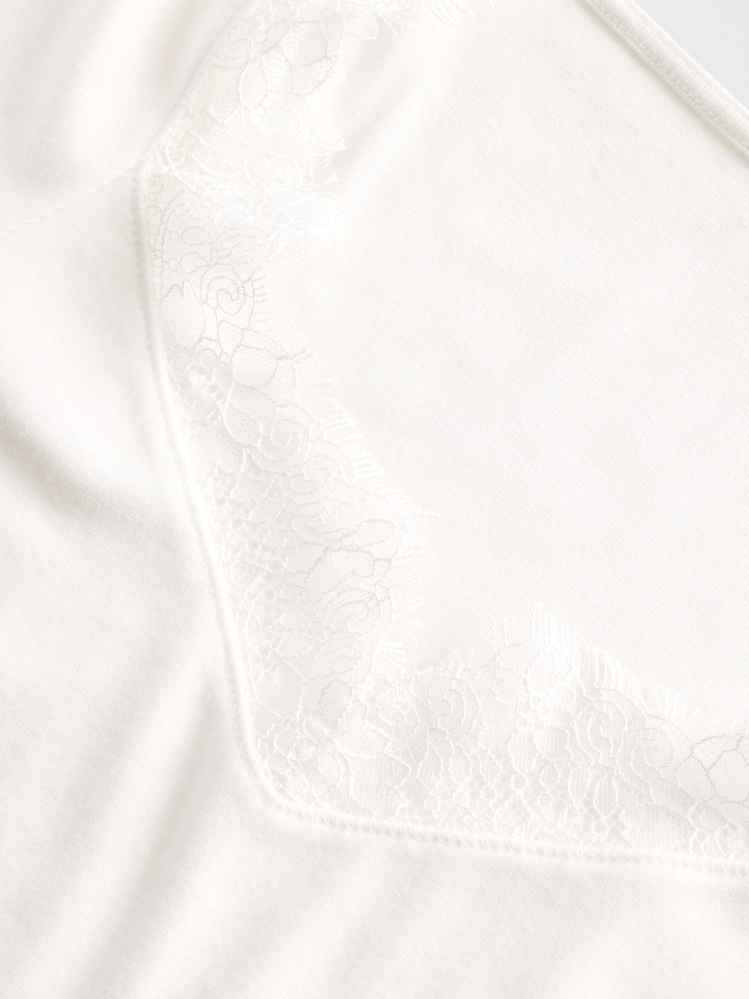 Modern Lace-Trim Top