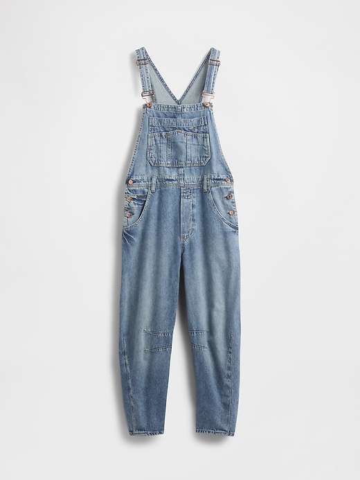 Image number 7 showing, UltraSoft Denim Horseshoe Overalls