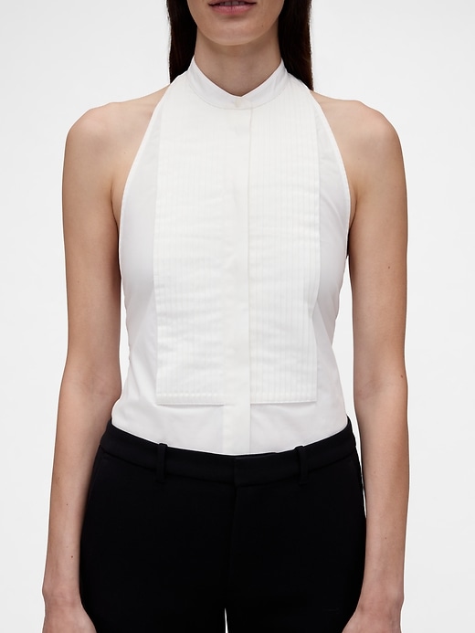 Image number 5 showing, GapStudio Poplin Tuxedo Shirt