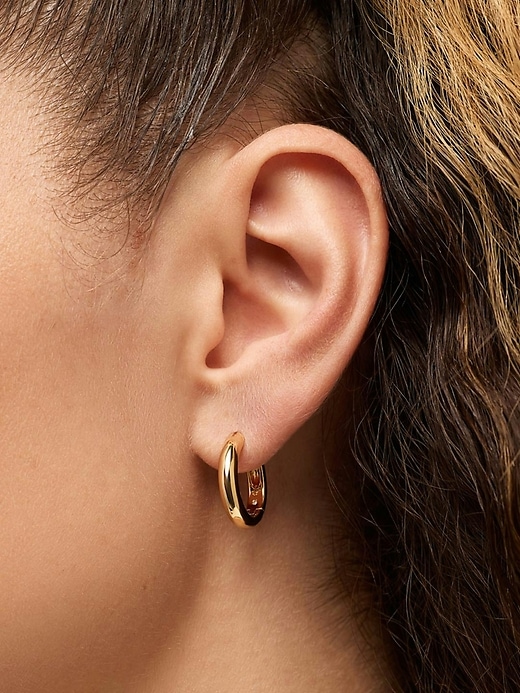 Image number 2 showing, Ana Luisa Giulia Medium Hoop Earrings